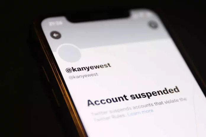 Kanye Twitter Account Suspension