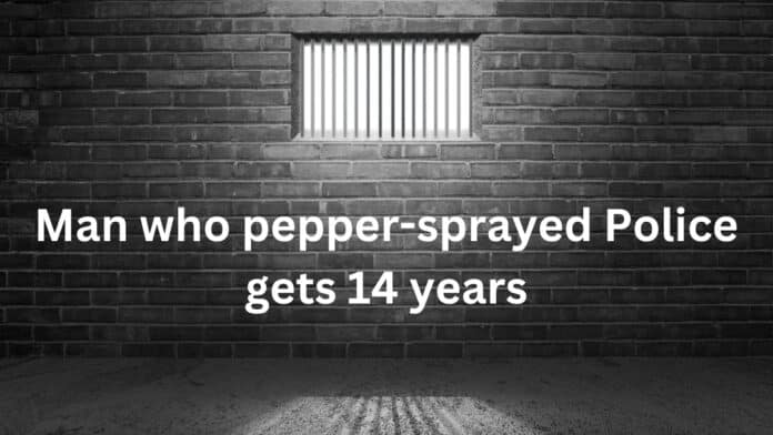 Man Who Pepper Sprayed Police Received Longest Sentence