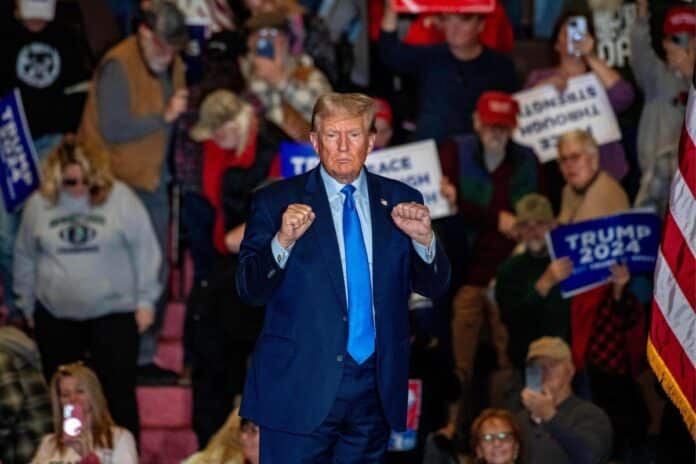 Donald Trump Connects with Supporters in Claremont!