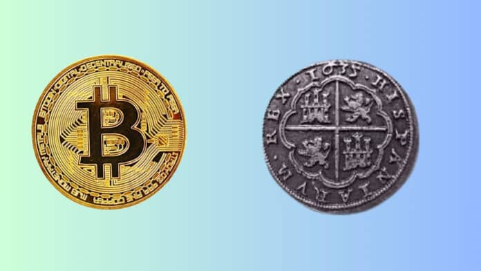 Comparing Bitcoin and the Spanish Silver Dollar