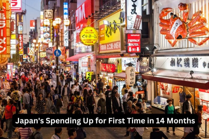 Japan's Spending Up for First Time in 14 Months