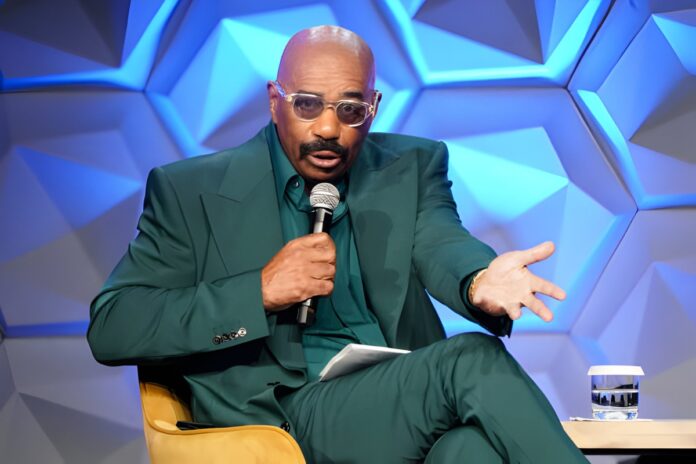 Steve Harvey Reflects Fondly on Having the Kardashians on Celebrity Family Feud